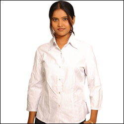 "White formal Shirt with strips - Click here to View more details about this Product